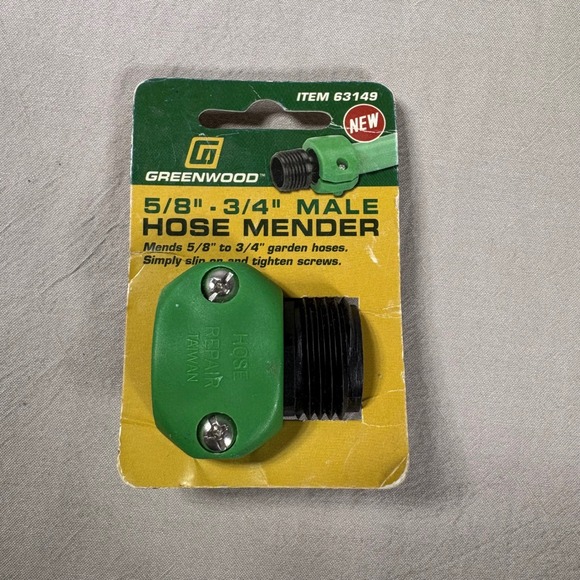 Greenwood Other - Greenwood 5/8" to 3/4" Male Hose Mender Garden Hose Repair Kit Item 63149 NEW